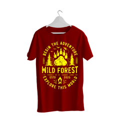 WILD FOREST THE NATURE PRINTED T-SHIRTS
