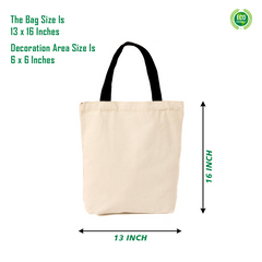 customised Printed Tote Bag 13 x 16 Inches