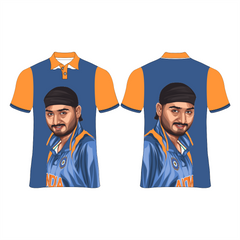 HARBHAJAN SINGH PRINTED T-SHIRTS