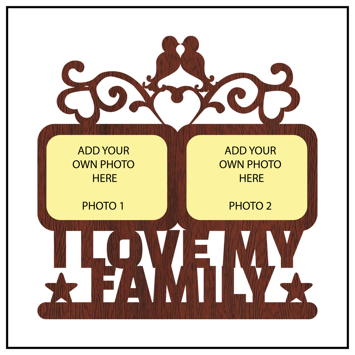 I Love My Family Wall Frame