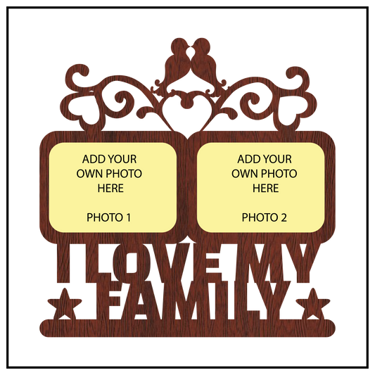 I Love My Family Wall Frame