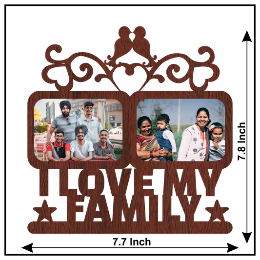 I Love My Family Wall Frame