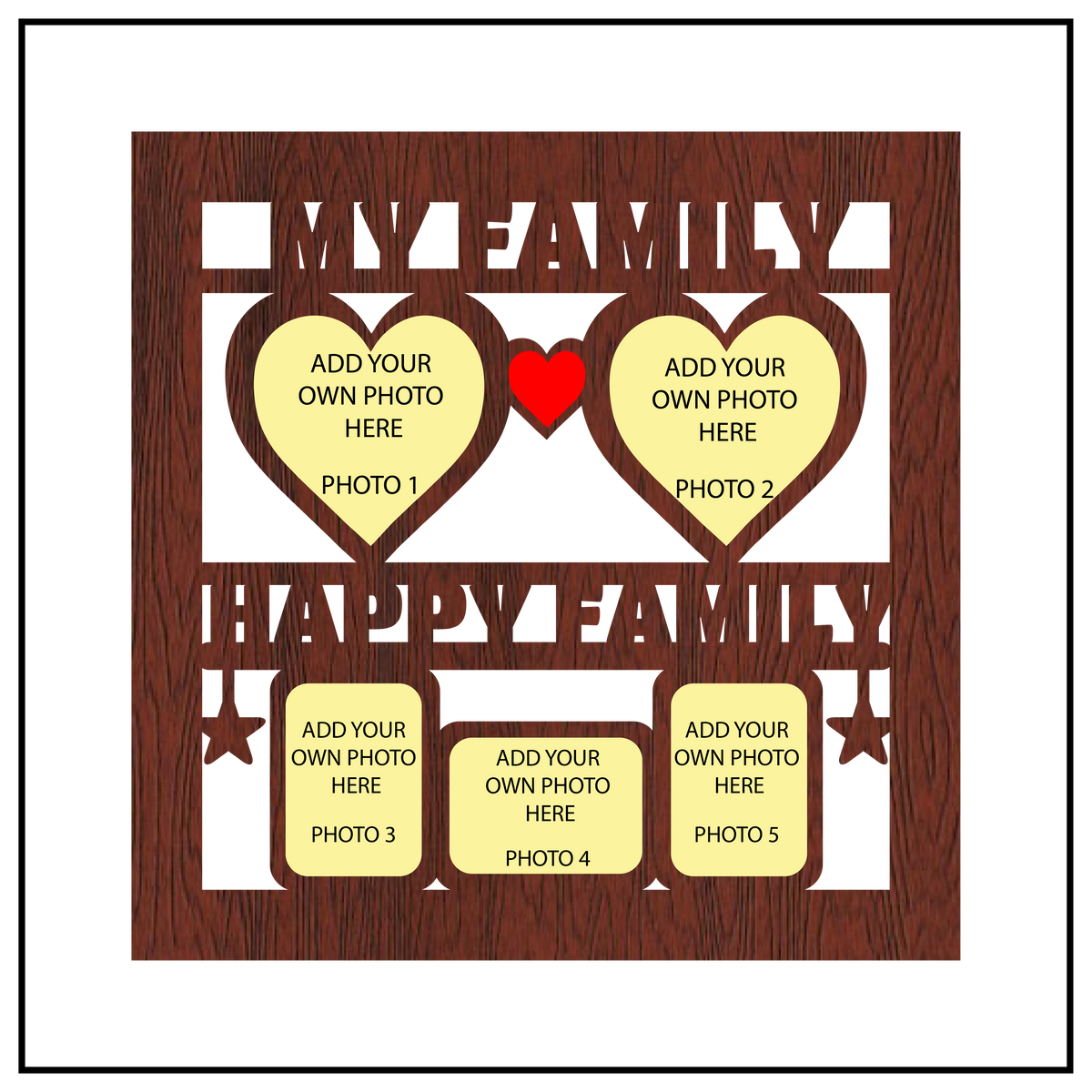 My Family Happy Family Wall Frame