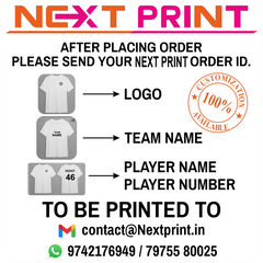NEXT PRINT Customized Sublimation all Over  Printed T-Shirt Unisex Cricket Sports Jersey Player Name,  Player Number,Team Name and Logo.76984342601