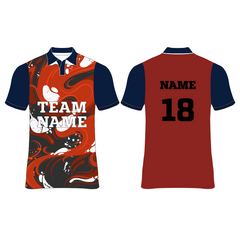 NEXT PRINT All Over Printed Customized Sublimation T-Shirt Unisex Sports Jersey Player Name & Number, Team Name.NP00800105