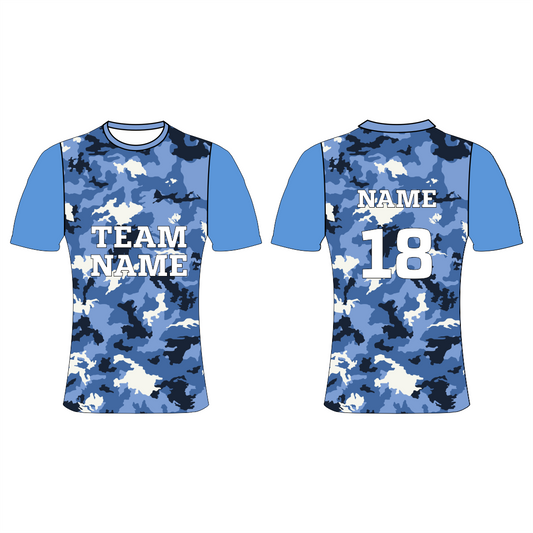 NEXT PRINT All Over Printed Customized Sublimation T-Shirt Unisex Sports Jersey Player Name & Number, Team Name.NP00800127