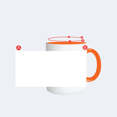 Customised Orange Color Mug