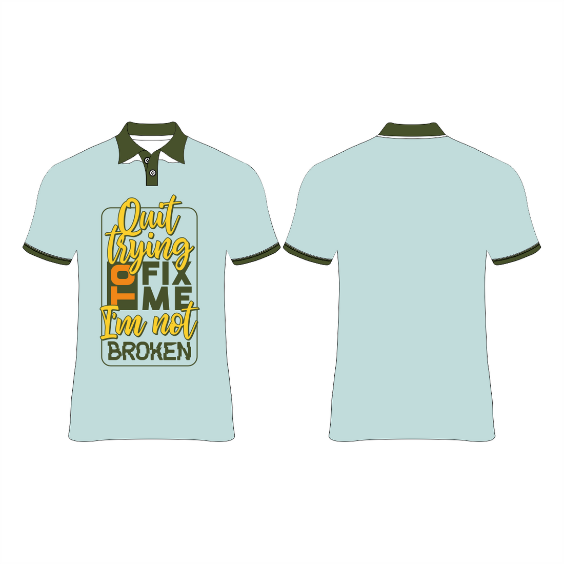 QUIT AND TRYING  PRINTED T-SHIRTS