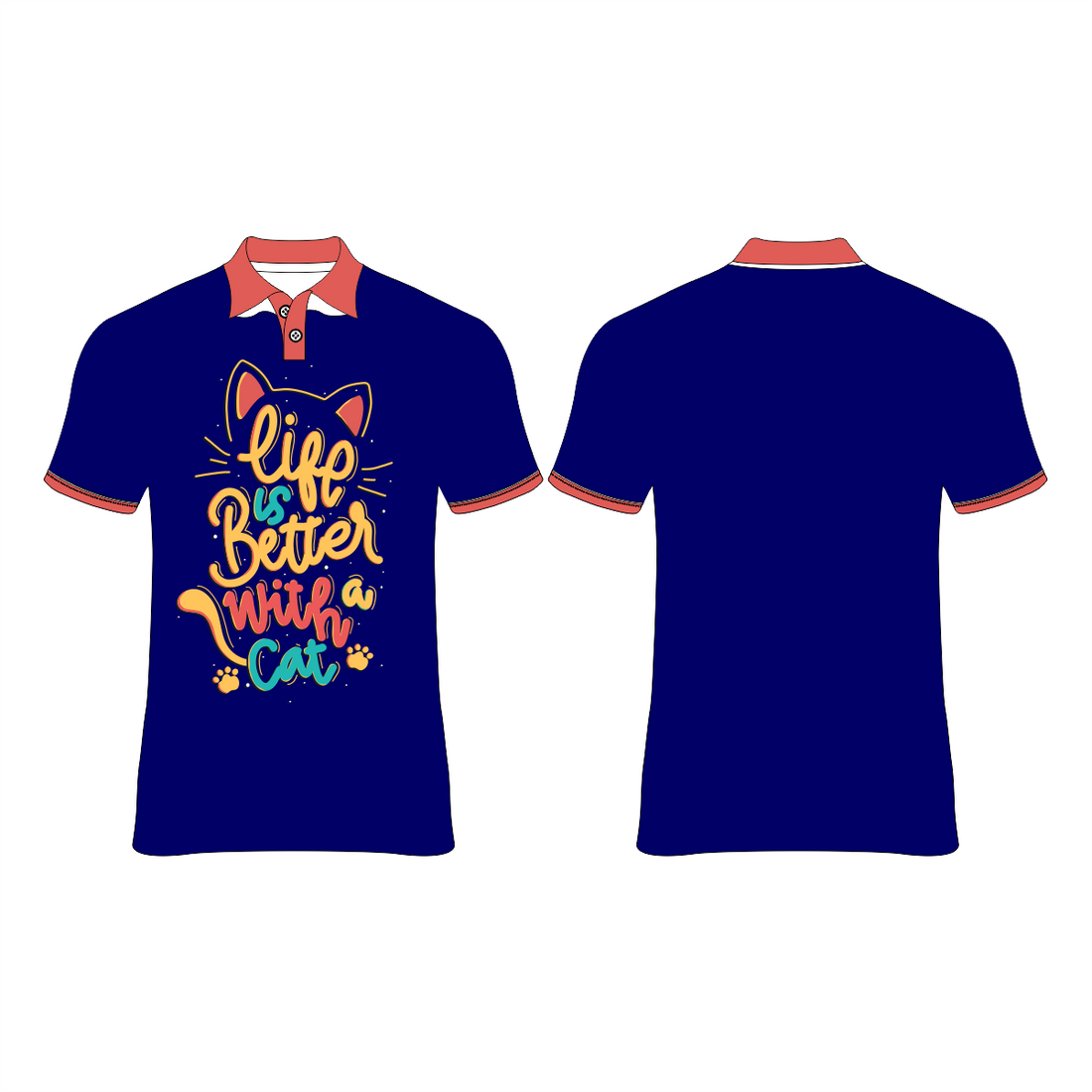 LIFE IS BETTER PRINTED T-SHIRTS