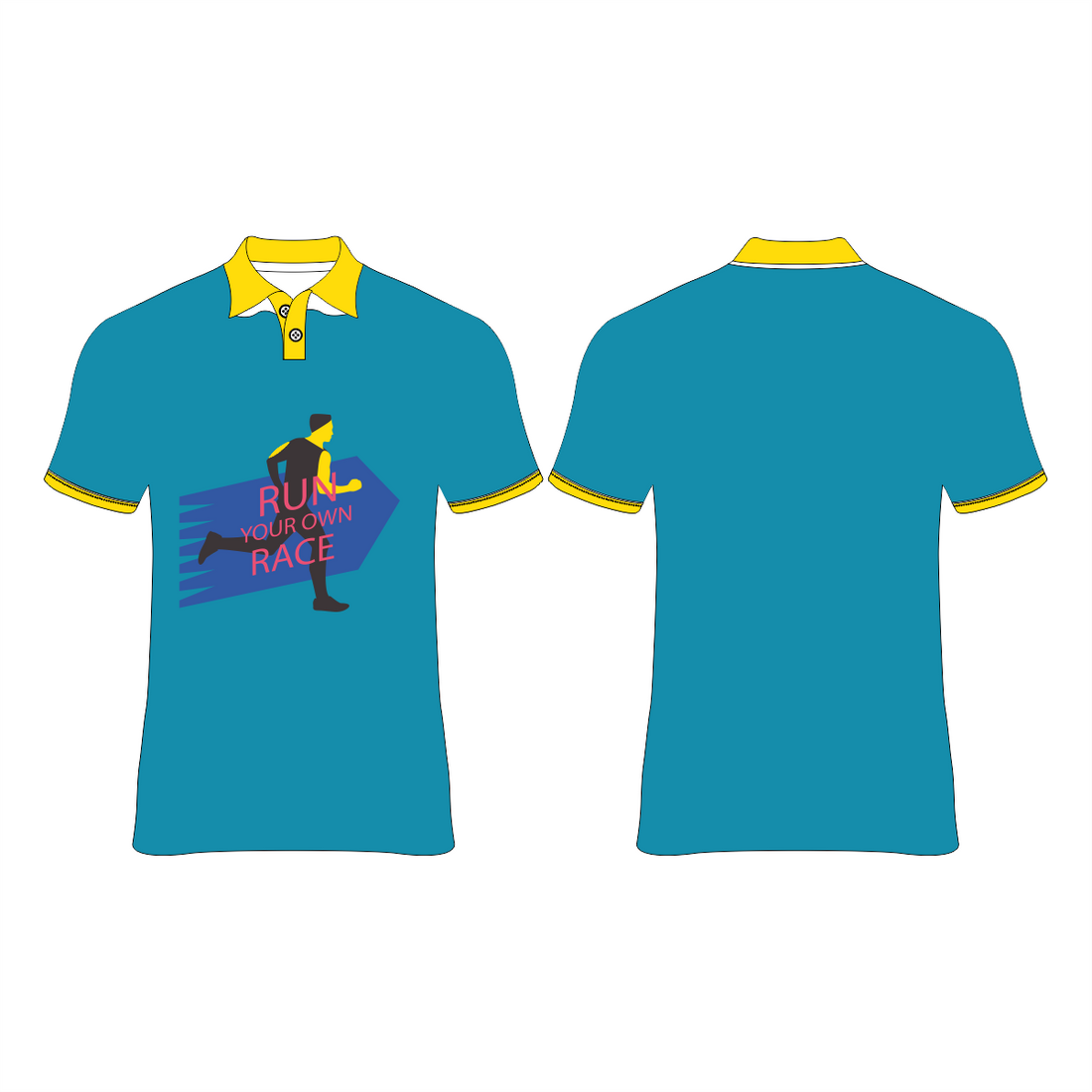 RUN YOUR OWN RACE  PRINTED T-SHIRTS