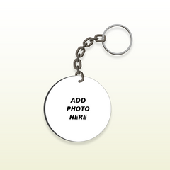 Next Print Customised Round Shape Key Chain With Your Photo Print.