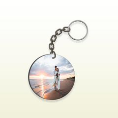 Next Print Customised Round Shape Key Chain With Your Photo Print.