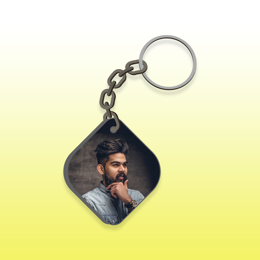 Photo Printed Mdf Key Chain