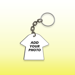 Shirt Shape Photo Mdf Key Chain