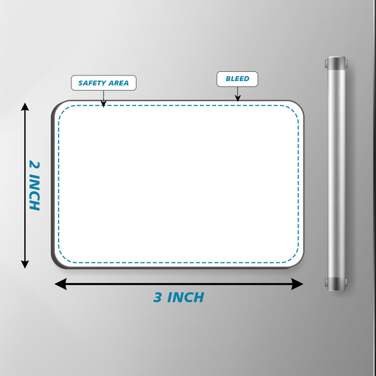 Customised Acrylic Fridge Magnet 2 x 3 Inches Set Of 4