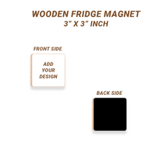 Wooden Fridge Magnet Set Of 4