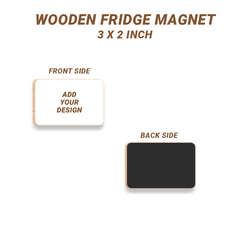 Wooden Fridge Magnet Set Of 4