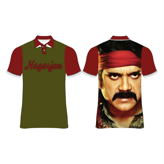 Next Print Nagarjuna Photo Printed T-Shirt.