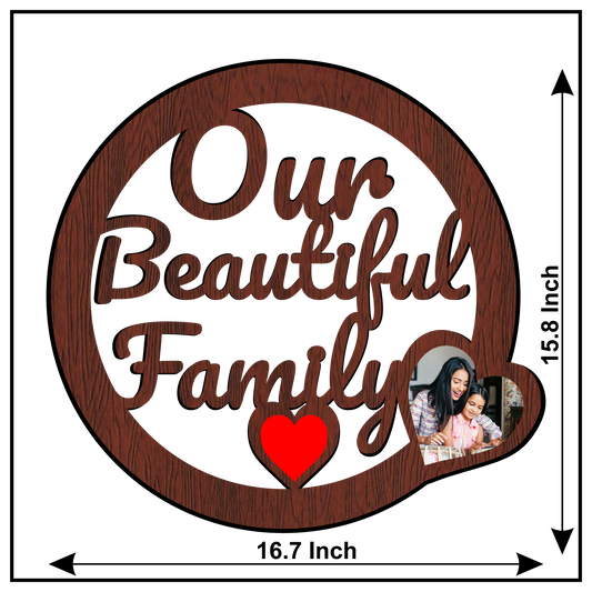 Our Beautiful Family Wall Frame