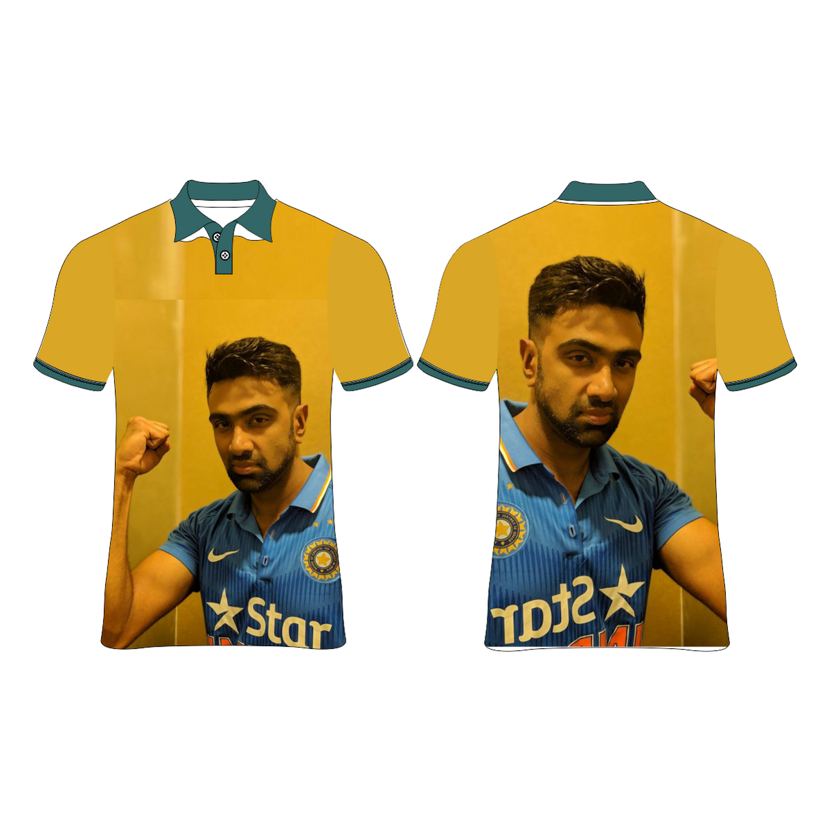 RAVICHANDRAN ASHWIN PRINTED T-SHIRTS