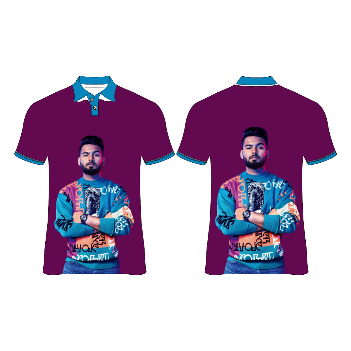 RISHAB PANT PRINTED T-SHIRT