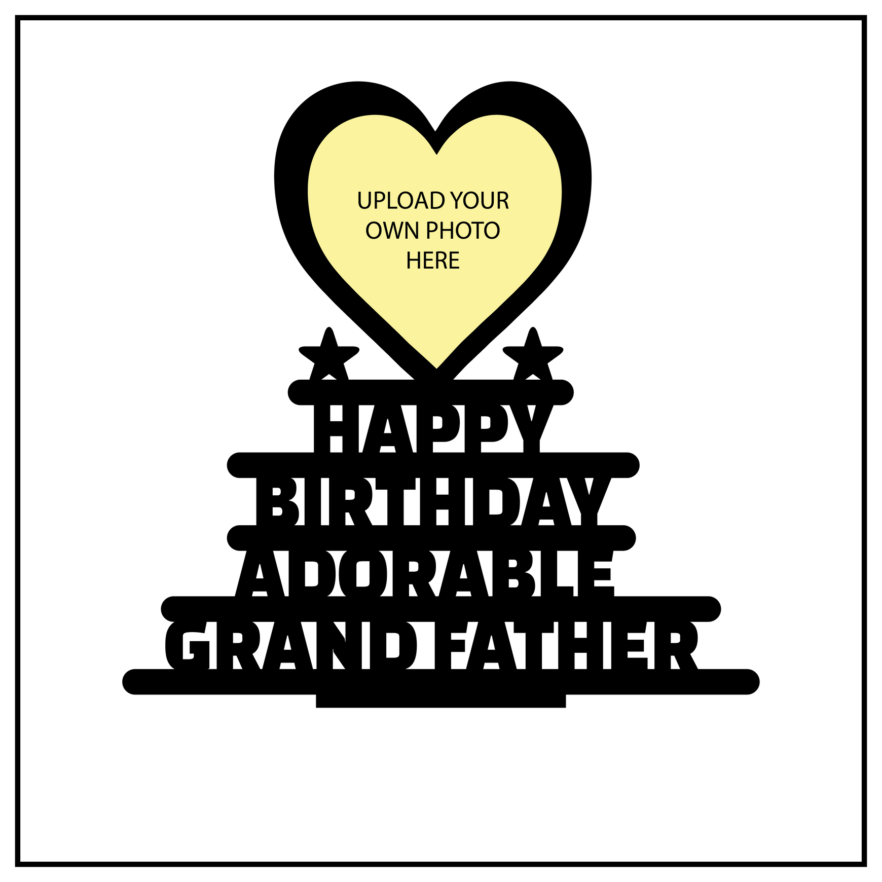 HAPPY BIRTHDAY ADORABLE GRANDFATHER STAND FRAME Next Print