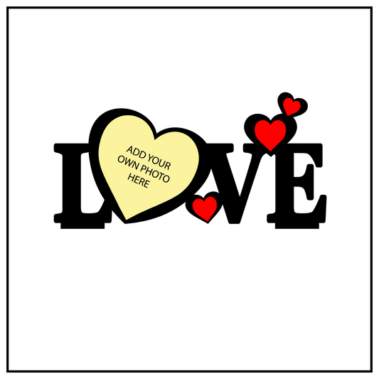 LOVE HEART SHAPE STAND FRAME 126