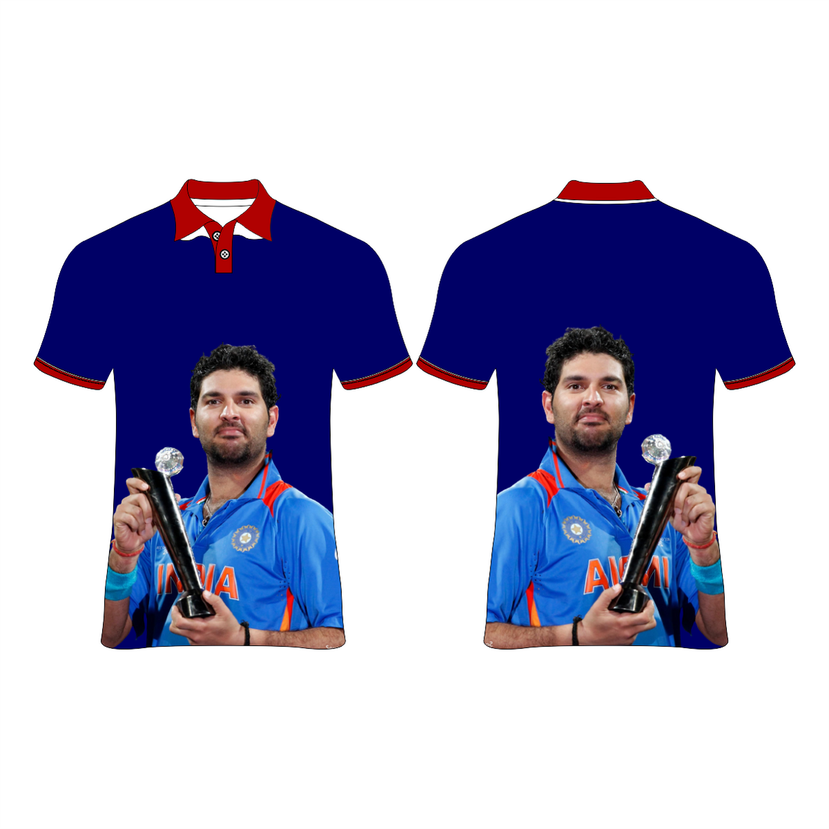 YUVARAJ SINGH PRINTED T-SHIRT