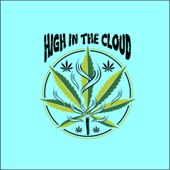 HIGH IN THE CLOUD PRINTED T-SHIRTS