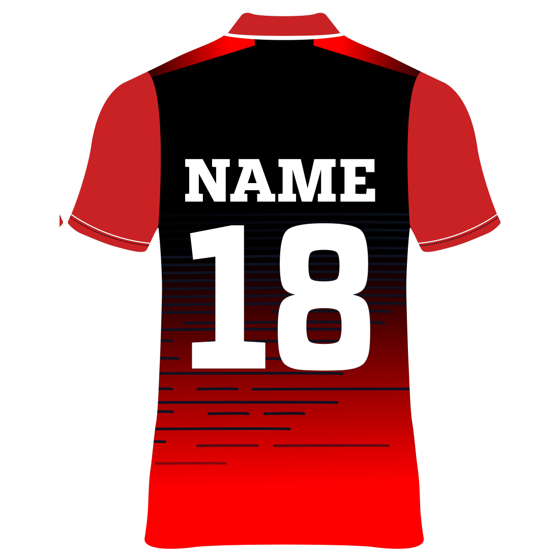 Custom black red cricket jersey for IPL fans and sports teams in India