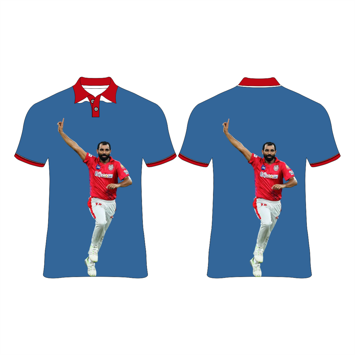 MOHAMMED SIRAJ PRINTED T-SHIRTS