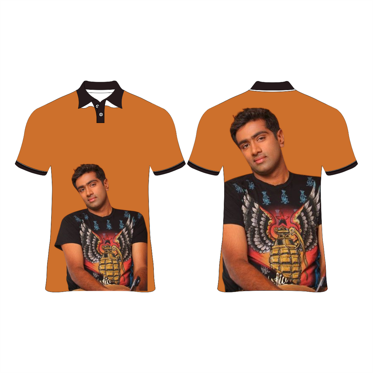 RAVICHANDRAN ASHWIN PRINTED T- SHIRTS