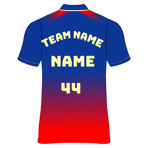 RCB 2026 blue red V neck half sleeves printed cricket jersey for men by NextPrint