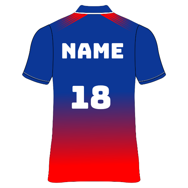 RCB 2026 blue red V neck half sleeves printed cricket jersey for IPL fans