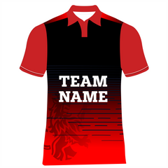 Personalized IPL 2026 Bangalore cricket fan jersey black red design